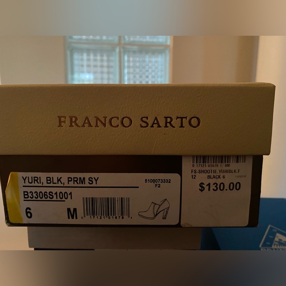 Franco Sarto black shoes size 6 - Picture 2 of 5